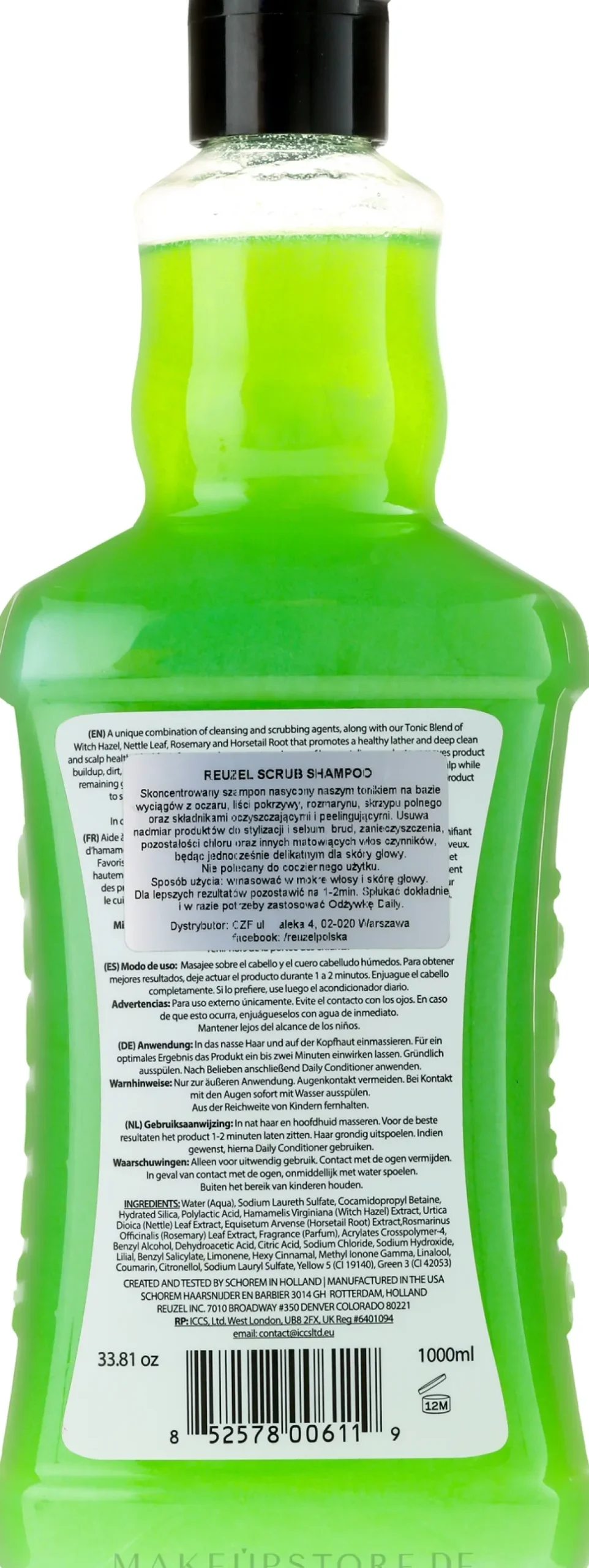 Scrub Shampoo zum Entfernung von Pomaden