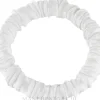 Scrunchie-Haargummi aus Naturseide milchweiß Skinny