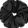 Scrunchie-Haargummi aus Naturseide schwarz Largy