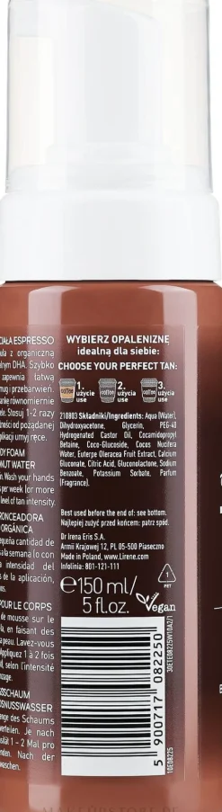 Selbstbräunender Körperschaum mit Bio-Kokoswasser