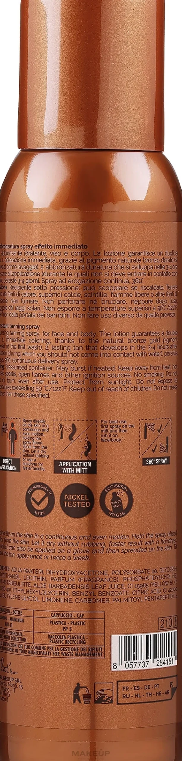 Selbstbräunendes Körperspray