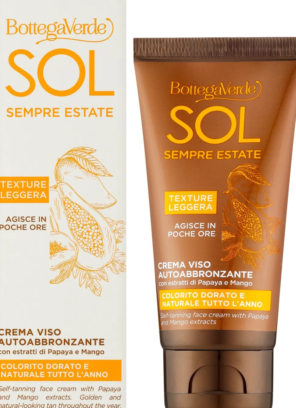 Selbstbräunungscreme für das Gesicht SPF 10
