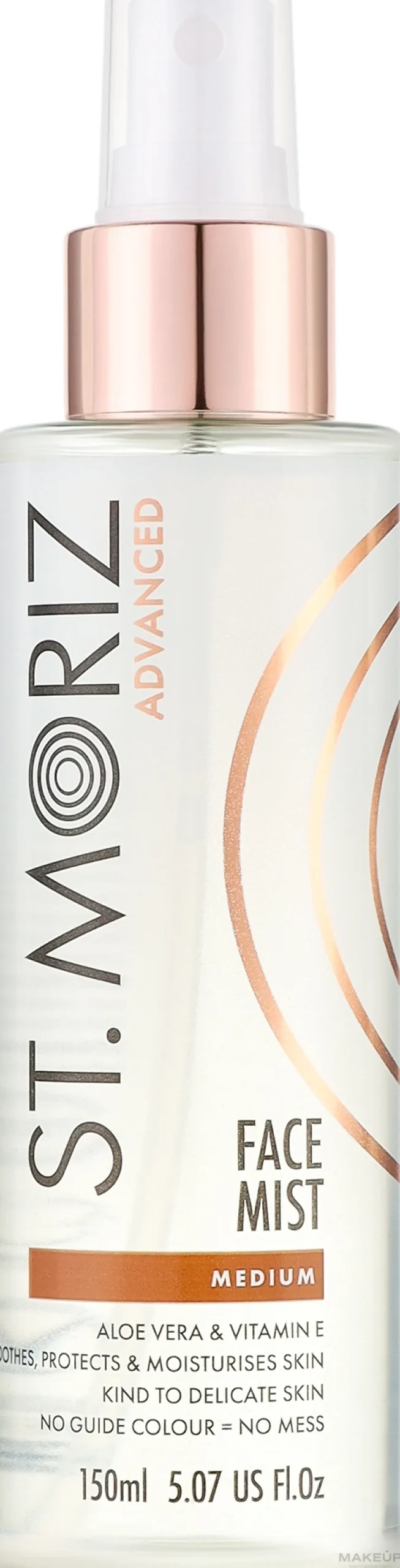 Selbstbräunungsspray für das Gesicht mit Aloe Vera und Vitamin E