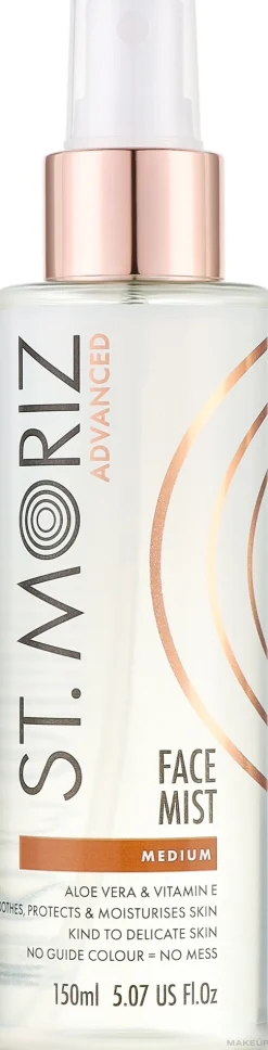 Selbstbräunungsspray für das Gesicht mit Aloe Vera und Vitamin E