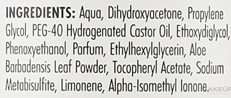 Selbstbräunungsspray für das Gesicht mit Aloe Vera und Vitamin E