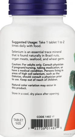 Selen, 100 mg in Tabletten