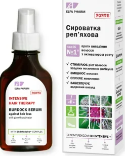 Serum mit Klette gegen Haarausfall und zum Wachstum