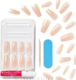 Set für künstliche Nägel mit Kleber L