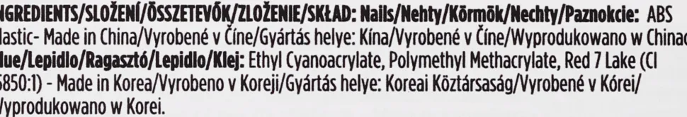 Set für künstliche Nägel mit Kleber Ballerina