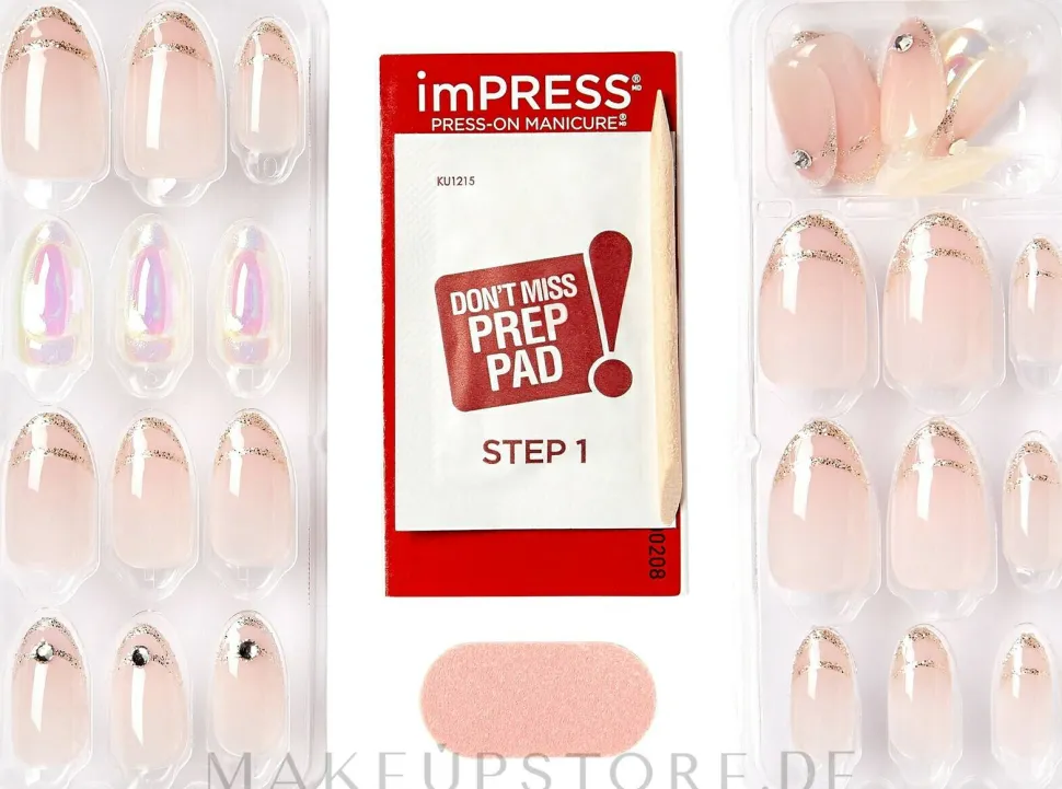 Set für künstliche Nägel mit Kleber