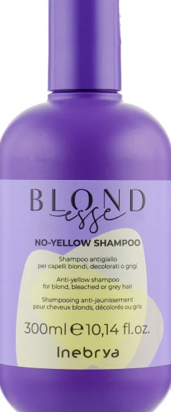 Shampoo für blondes, blondiertes und graues Haar gegen Gelbstich
