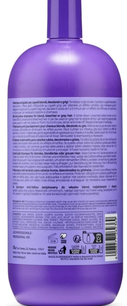 Shampoo für blondes, blondiertes und graues Haar gegen Gelbstich