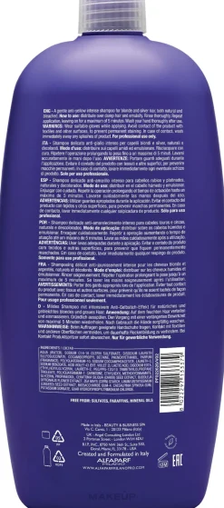 Shampoo mit Anti-Gelbstich-Effekt für natürliches und gebleichtes blondes und graues Haar