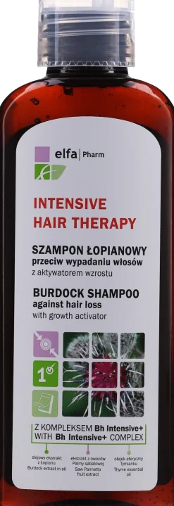 Shampoo mit Klette gegen Haarausfall und zum Wachstum