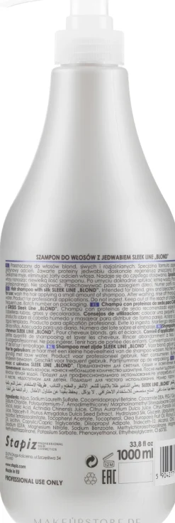 Shampoo mit Seide für blonde und graue Haare