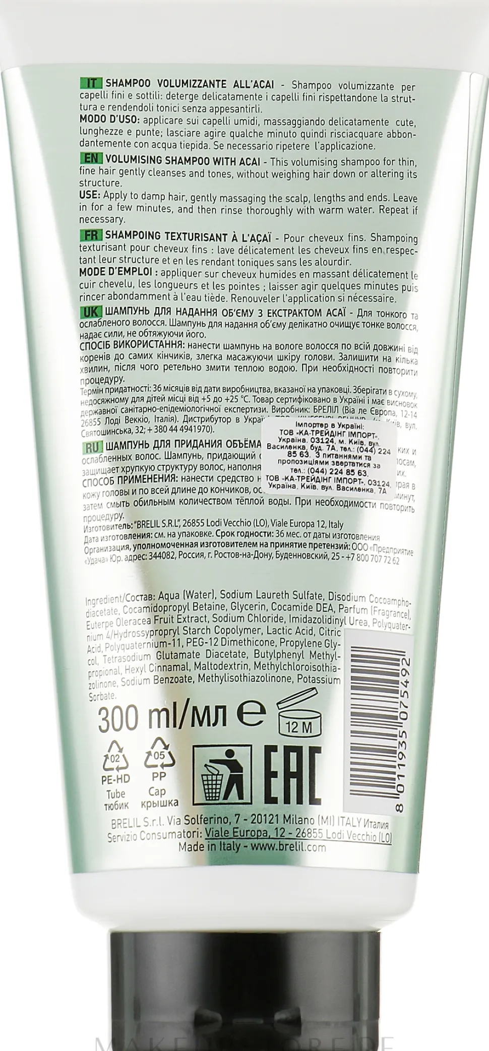 Shampoo für mehr Volumen mit Acai-Extrakt für dünnes Haar