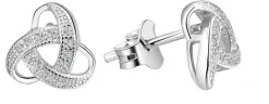Silberne Knoten-Ohrringe