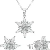 Silber-Set 'Schneeflocken'