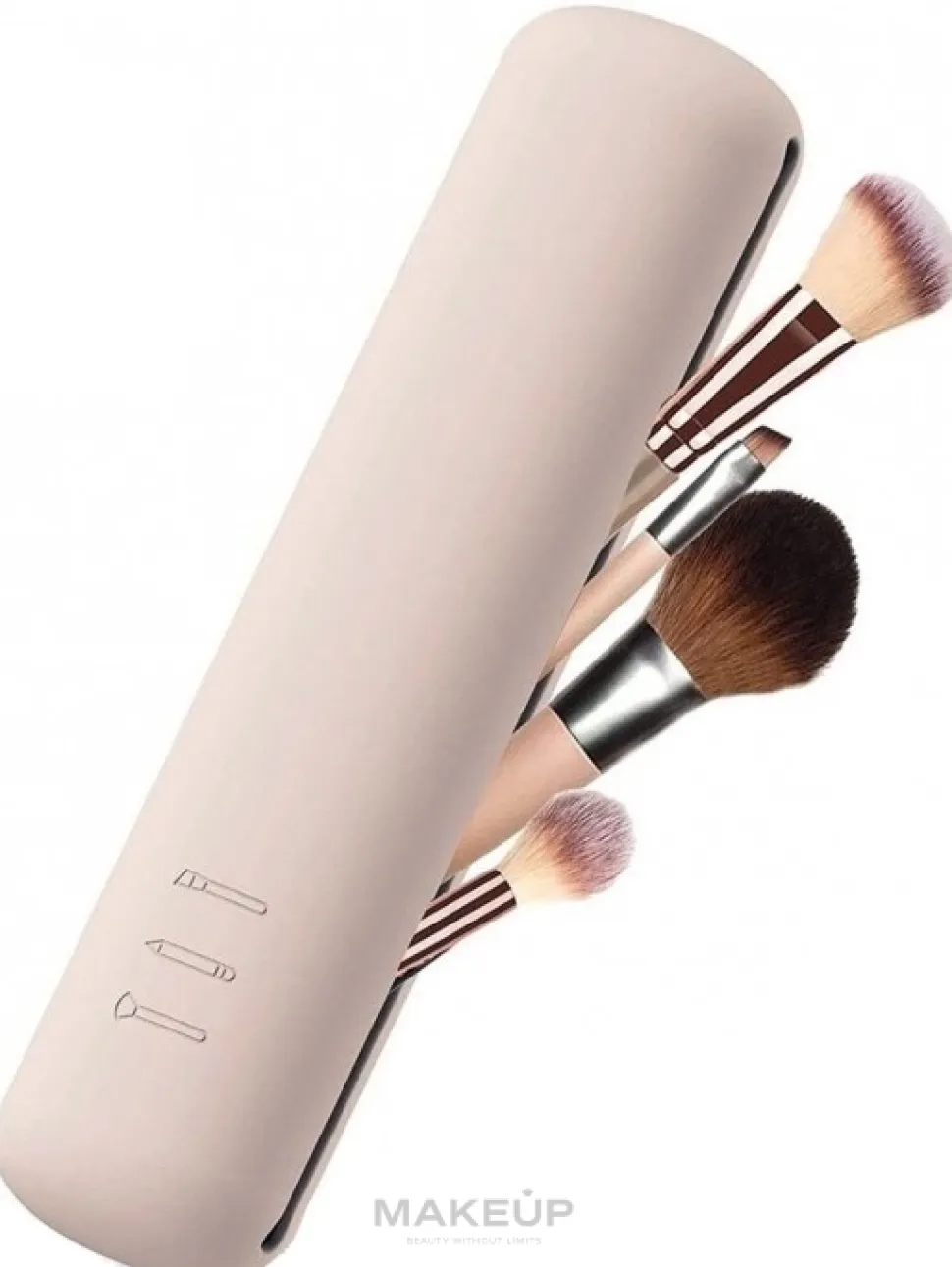 Silikon-Etui für Make-up-Pinsel puderfarben
