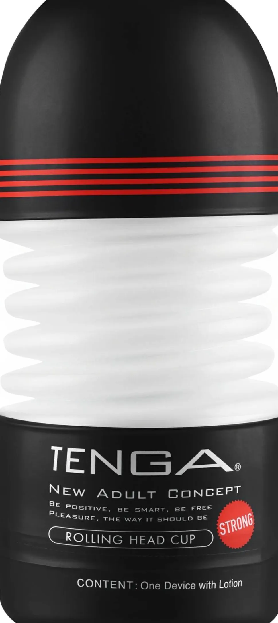 Silikon-Masturbator mit Sanduhrform und Ventilstruktur schwarz-rot