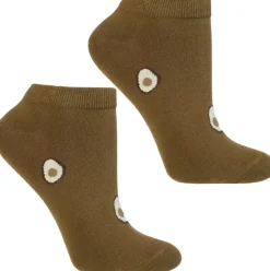Socken mit Avocado, CSD240-164, khaki