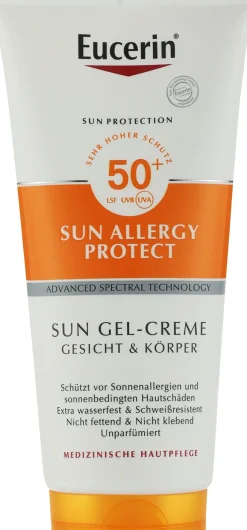 Sonnenschutzcreme-Gel für den Körper gegen Sonnenallergie SPF 50