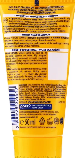 Sonnenschutzemulsion für Gesicht und Körper