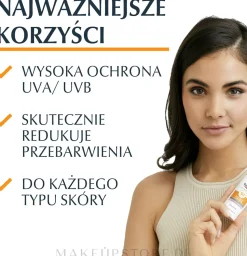 Sonnenschutzfluid für das Gesicht gegen Pigmentflecken SPF 50+