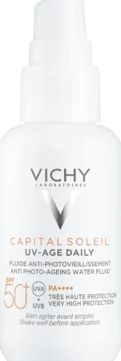 Sonnenschutzfluid für das Gesicht mit Peptiden, Niacinamid und vulkanischem Wasser SPF 50+