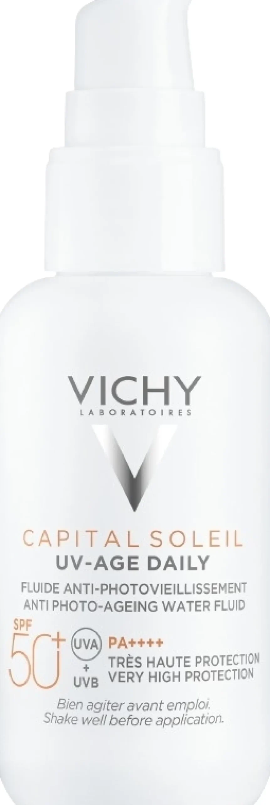 Sonnenschutzfluid für das Gesicht mit Peptiden, Niacinamid und vulkanischem Wasser SPF 50+