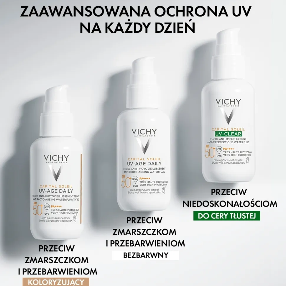 Sonnenschutzfluid für das Gesicht mit Peptiden, Niacinamid und vulkanischem Wasser SPF 50+