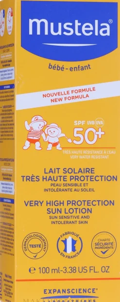Sonnenschutzlotion für Kinder und Babys SPF 50+