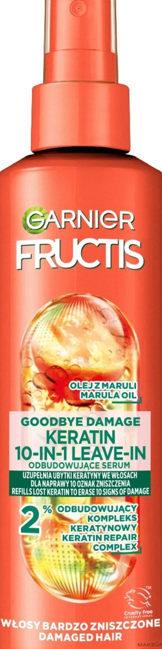 Spray für dünnes und geschädigtes Haar mit Amla-Öl-Extrakt und Keratin