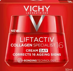 Straffende Anti-Aging Tagescreme für das Gesicht mit Biopeptide, Vitamin C und vulkanischem Wasser
