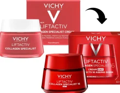 Straffende Anti-Aging Tagescreme für das Gesicht mit Biopeptide, Vitamin C und vulkanischem Wasser