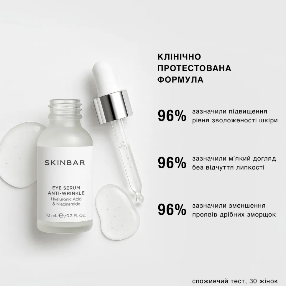 Straffendes Augenserum mit Hyaluronsäure und Niacinamid