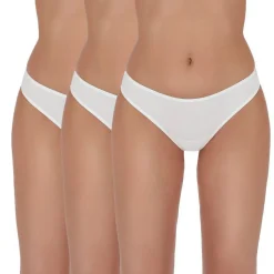 String-Tanga, Basic Thong 003, weiß, 3 Stk.