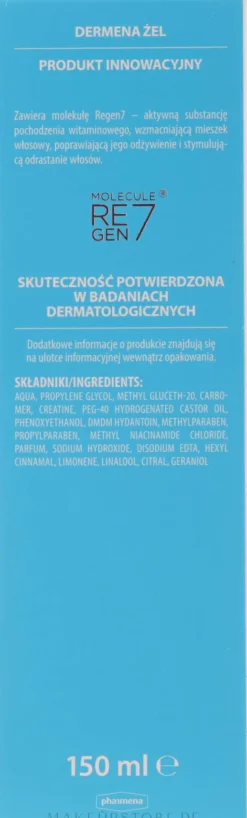 Stärkendes und stimulierendes Gel gegen Haarausfall