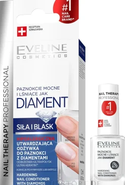 Stärkungsmittel für die Nägel mit Diamanten