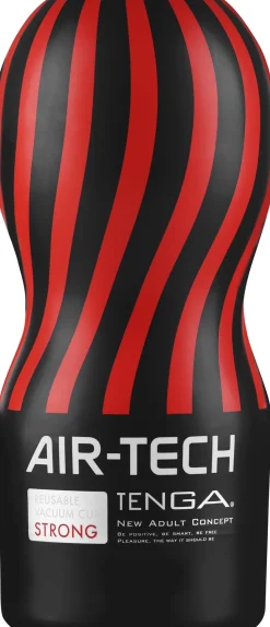 Strong Cup Masturbator mit Vakuum schwarz-rot