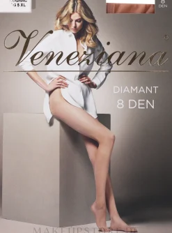 Strumpfhose für Damen Diamant 8 Den cognac