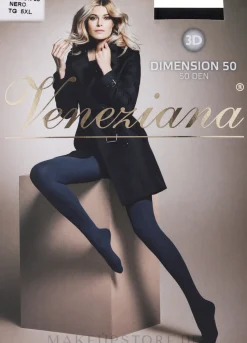 Strumpfhose für Damen Dimension 3D 50 Den Nero