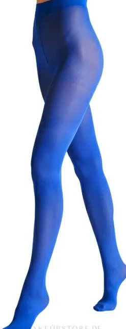 Strumpfhosen für Damen Satin 40 Den cobalto