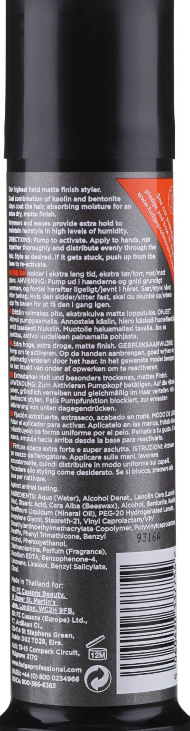 Styling-Ton für extrastarken Halt