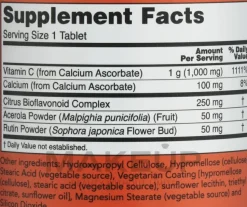 Tabletten mit gepuffertem Vitamin C-Komplex 1000