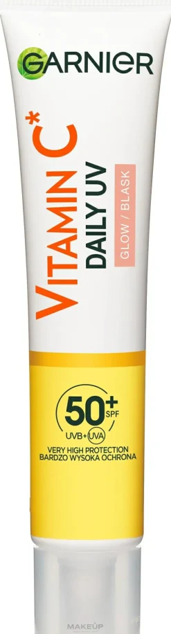Tages-Sonnenschutzfluid mit Vitamin C für einen strahlenden Teint SPF50+