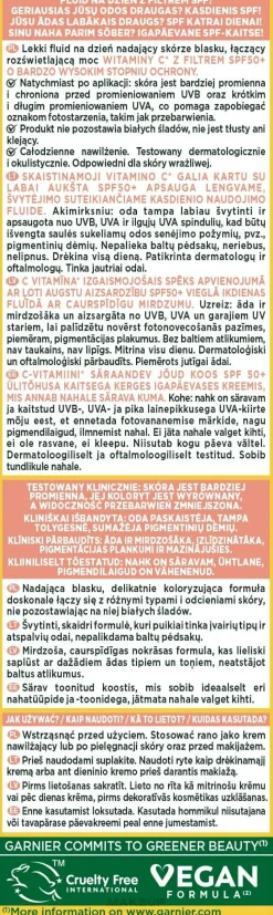 Tages-Sonnenschutzfluid mit Vitamin C für einen strahlenden Teint SPF50+