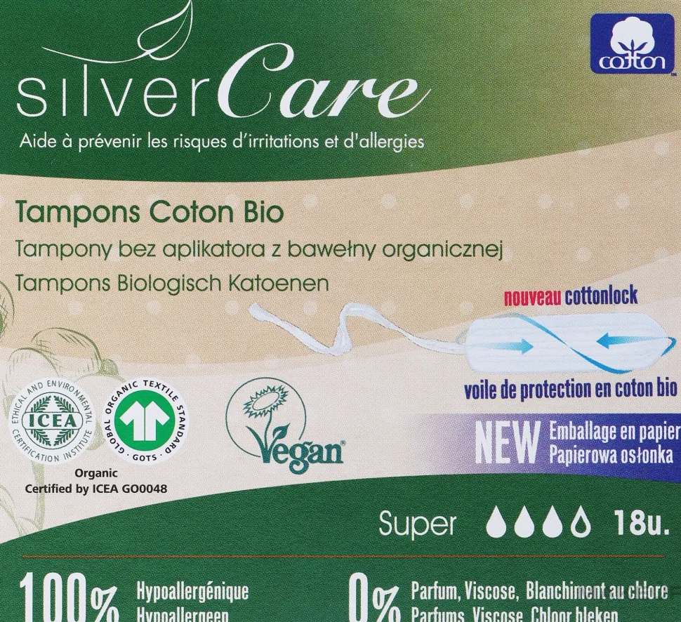Tampons aus Bio-Baumwolle Super 18 St.