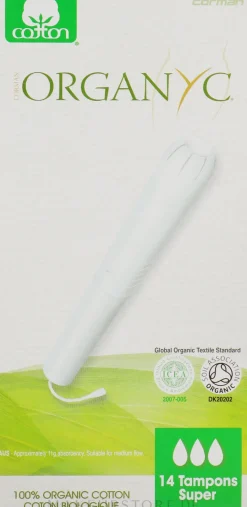 Tampons aus Bio-Baumwolle mit Applikator 14 St.