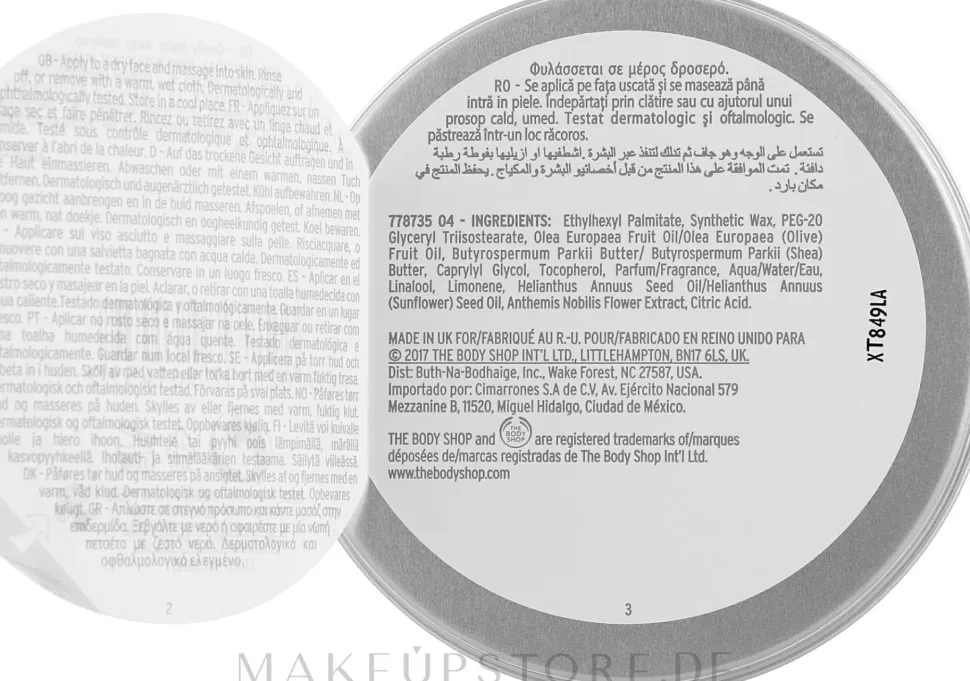 The Body Shop Camomile Sumptuous Cleansing Butter